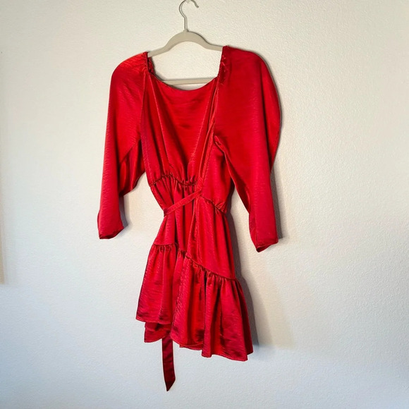 Lovers and Friends Corinne Mini Dress in Cherry Red - Picture 7 of 7